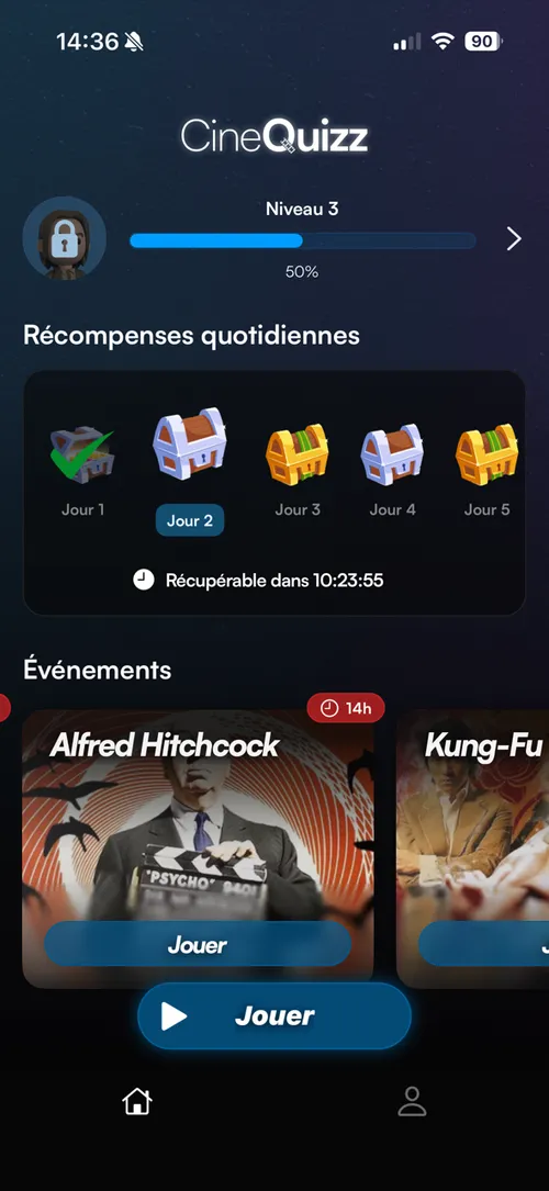 CineQuizz - Écran de jeu